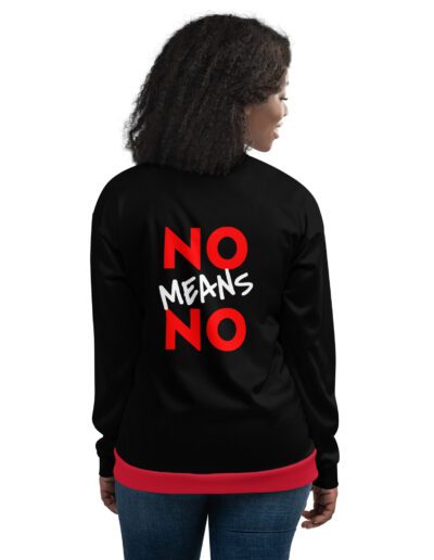 NO MEANS NO Feminist Bomber Jacket