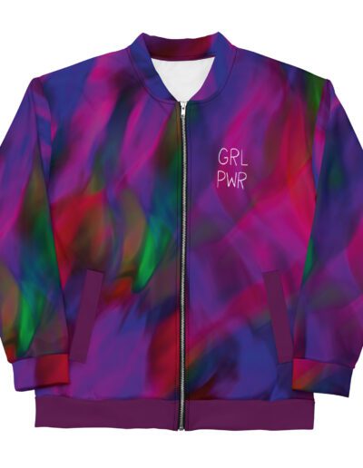 GRL PWR Feminist Colour Bomb Bomber Jacket