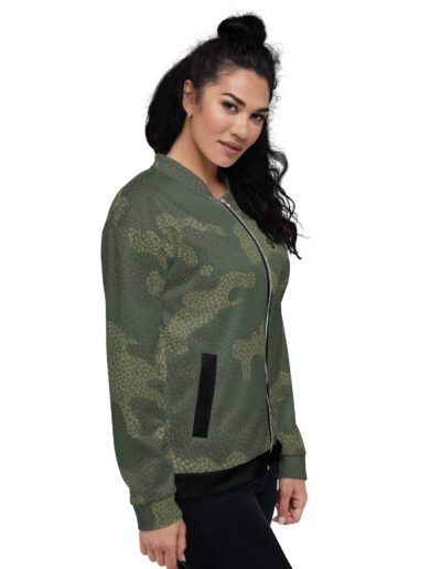 Fight For Your Rights Feminist Camo Bomber Jacket