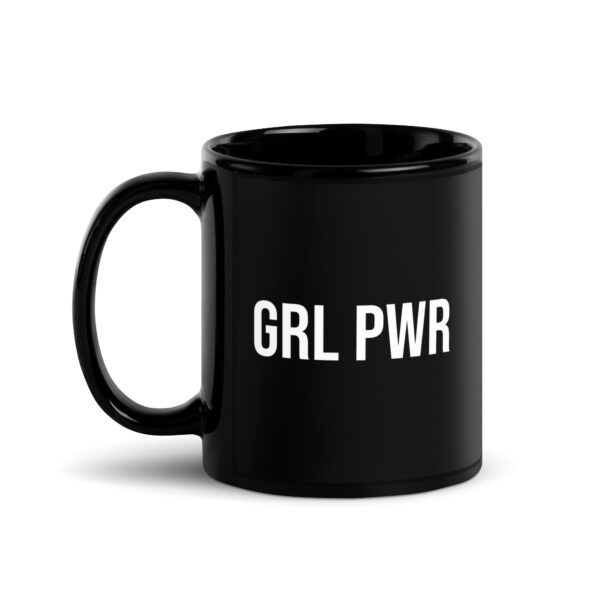 GRL PWR Feminist Black Mug