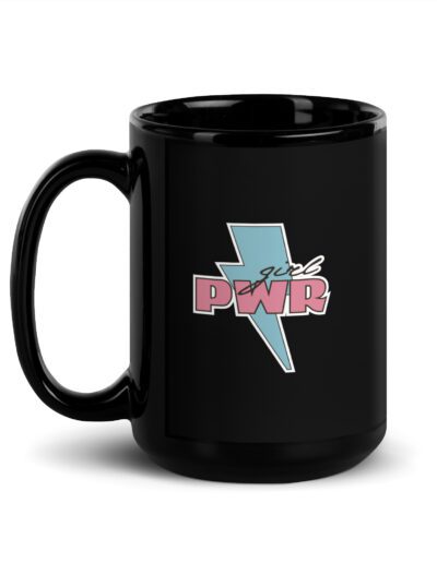 Girl PWR Feminist Black Mug