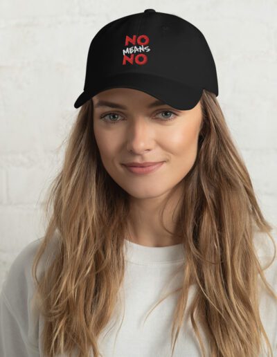 NO MEANS NO Feminist Dad Hat