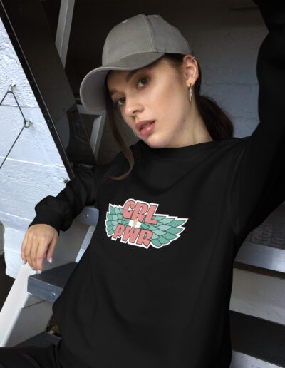 GRL PWR Wings Feminist Sweatshirt