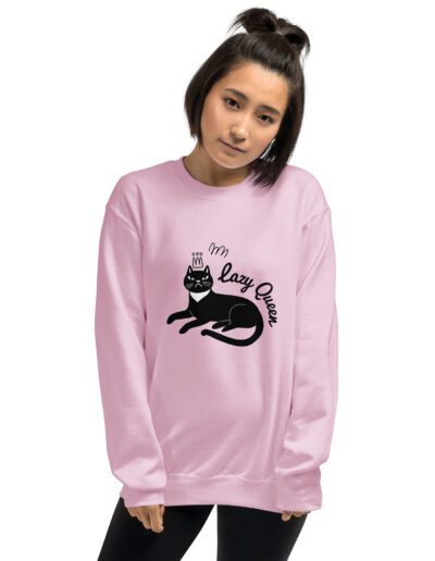 Lazy Cat Queen Feminist Sweatshirt