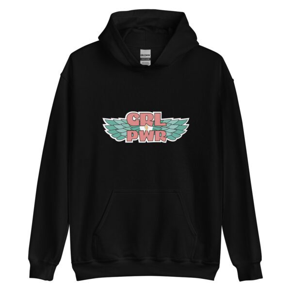 GRL PWR Wings Feminist Hoodie