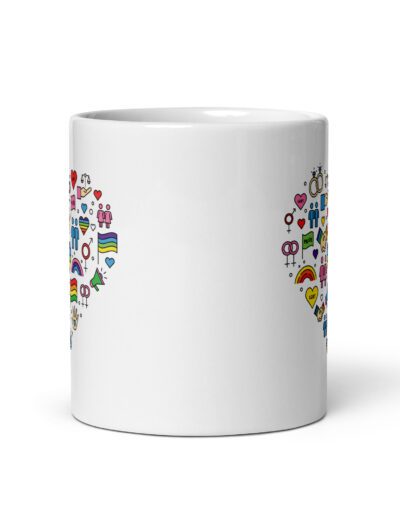 LGBT Pride Cute Icons Heart Mug