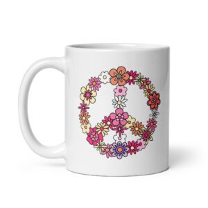 Flower Power Peace Mug