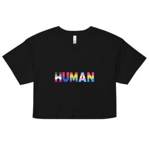 HUMAN LGBT Rainbow Crop Top