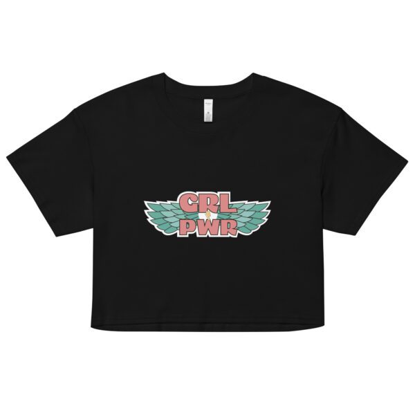 GRL PWR Wings Feminist Crop Top