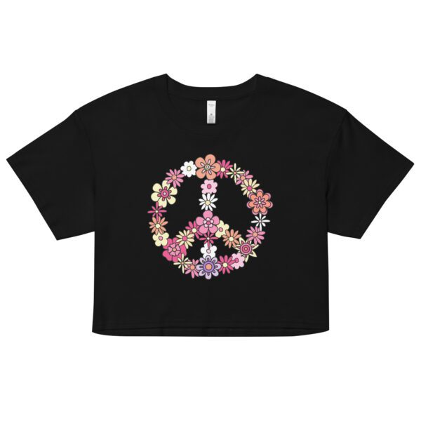 Flower Power Peace Crop Top