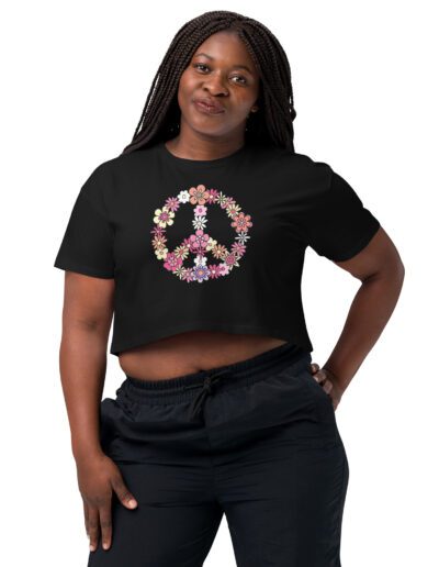 Flower Power Peace Crop Top