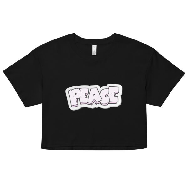 PEACE Graffiti Crop Top