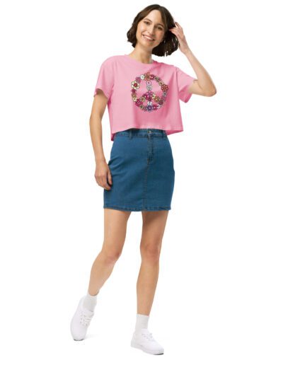 Flower Power Peace Crop Top