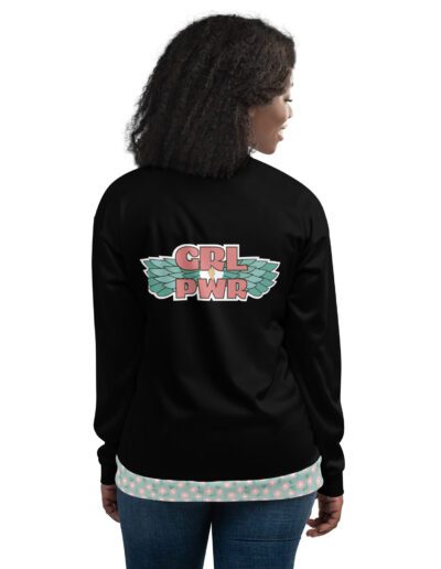 GRL PWR Wings Feminist Bomber Jacket