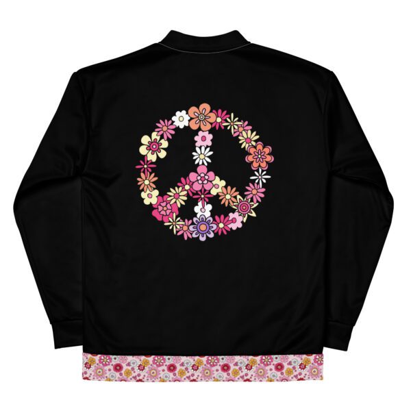 Flower Power Peace Bomber Jacket