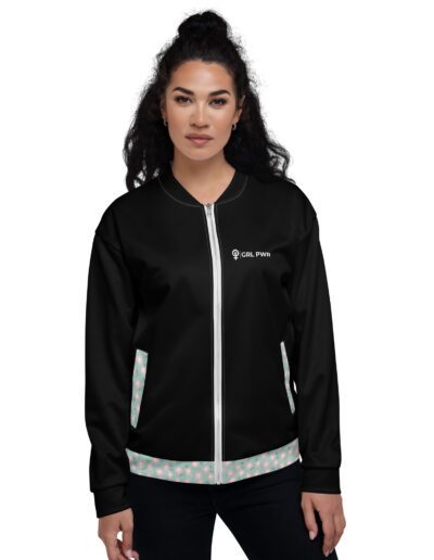 GRL PWR Wings Feminist Bomber Jacket