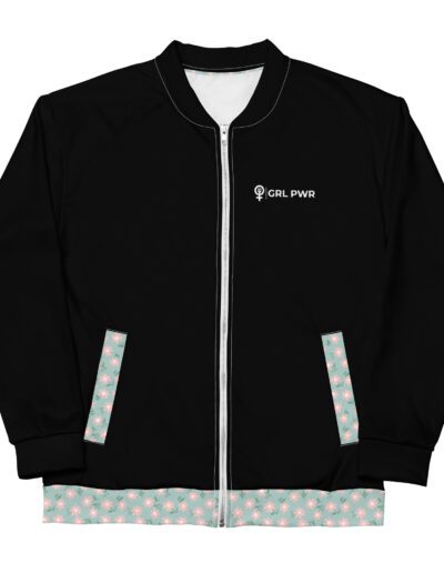 GRL PWR Wings Feminist Bomber Jacket