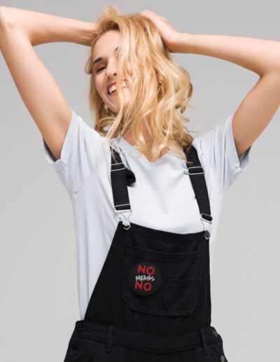 NO MEANS NO Feminist Embroidered Patches