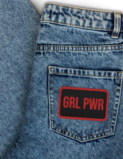 GRL PWR Feminist Embroidered patches