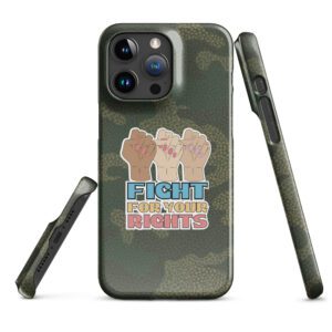 Fight For Your Rights Feminist Camo Snap Case for iPhone®