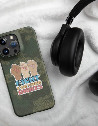 Fight For Your Rights Feminist Camo Snap Case for iPhone®