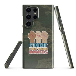 Fight For Your Rights Feminist Camo Snap Case for Samsung®