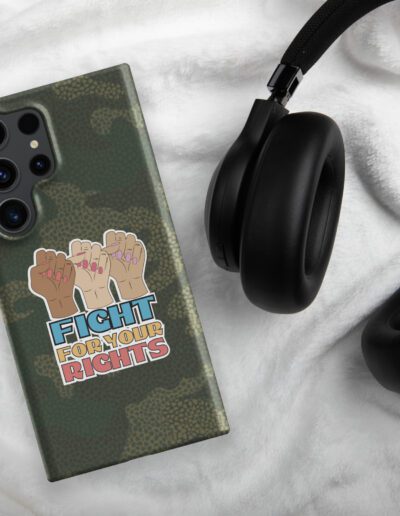 Fight For Your Rights Feminist Camo Snap Case for Samsung®