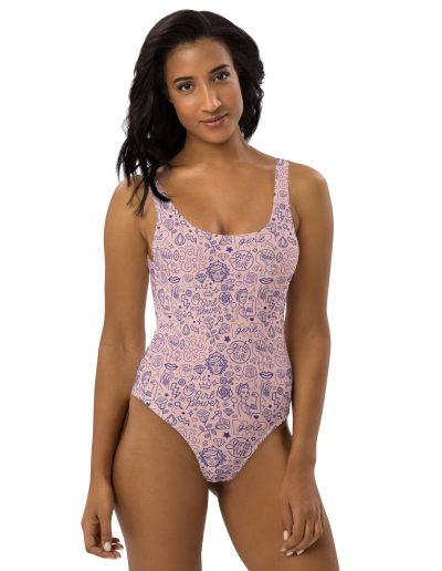 Girls Rule Feminist One-Piece Swimsuit