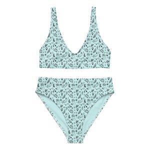 GRL PWR Feminist Doodle Recycled High-waisted Bikini