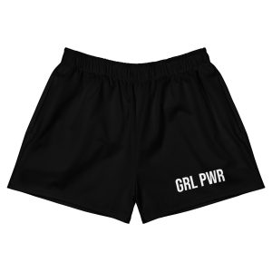 GRL PWR Feminist Black Recycled Shorts