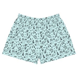 GRL PWR Feminist Doodle Recycled Shorts