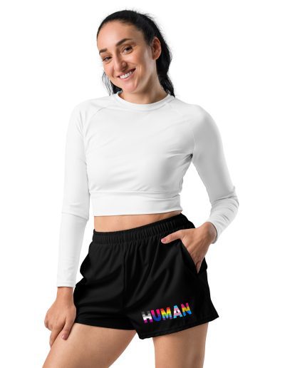 HUMAN LGBT Rainbow Recycled Shorts