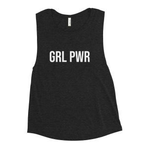 GRL PWR Feminist Muscle Tank Vest