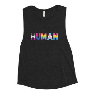 HUMAN LGBT Rainbow Muscle Tank Vest