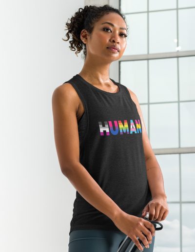 HUMAN LGBT Rainbow Muscle Tank Vest