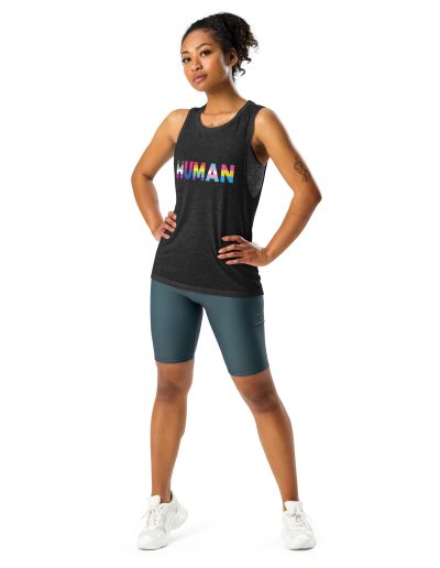 HUMAN LGBT Rainbow Muscle Tank Vest