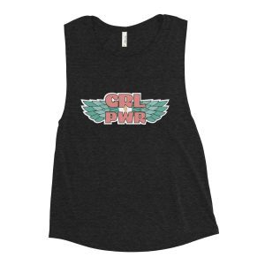 GRL PWR Wings Feminist Muscle Tank Vest