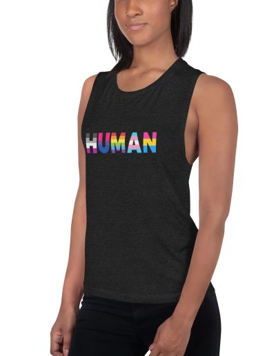 HUMAN LGBT Rainbow Muscle Tank Vest