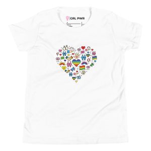 LGBT Pride Cute Icons Heart Kids T-Shirt