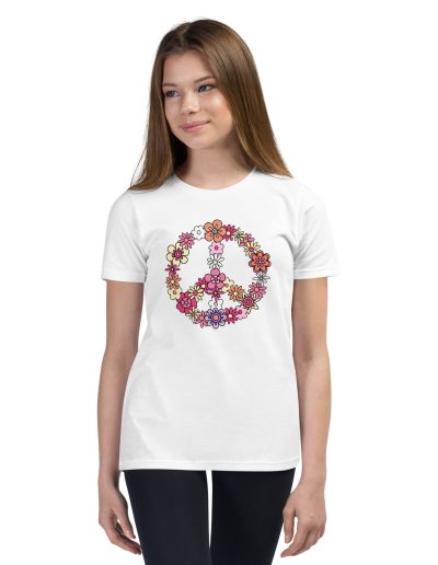 Flower Power Peace Kids T-Shirt