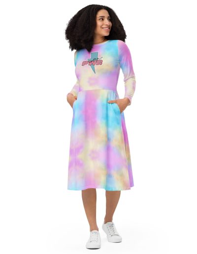 Girl PWR Feminist Long Sleeve Midi Dress