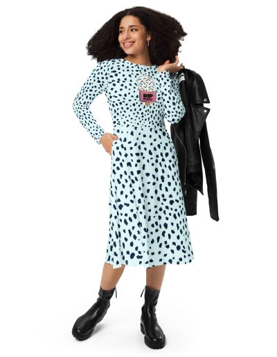 R.I.P. Beauty Standards Feminist Long Sleeve Midi Dress