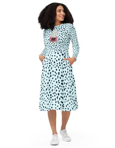 R.I.P. Beauty Standards Feminist Long Sleeve Midi Dress