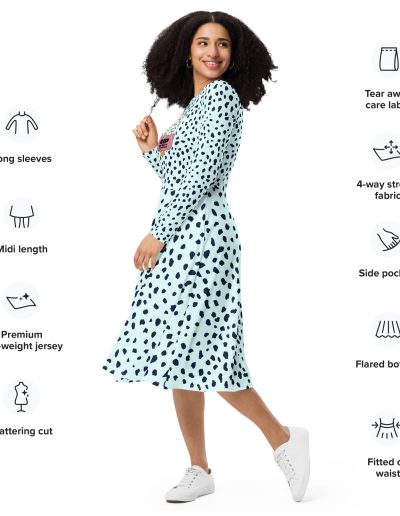 R.I.P. Beauty Standards Feminist Long Sleeve Midi Dress