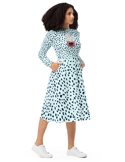 R.I.P. Beauty Standards Feminist Long Sleeve Midi Dress