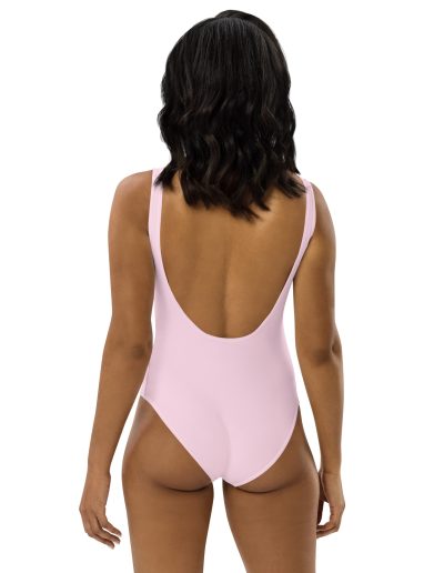 GRL PWR Feminist Pink One-Piece Swimsuit