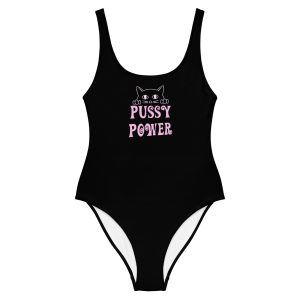 Pussy Power Feminist One-Piece Swimsuit