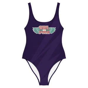 GRL PWR Wings Feminist One-Piece Swimsuit