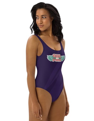 GRL PWR Wings Feminist One-Piece Swimsuit