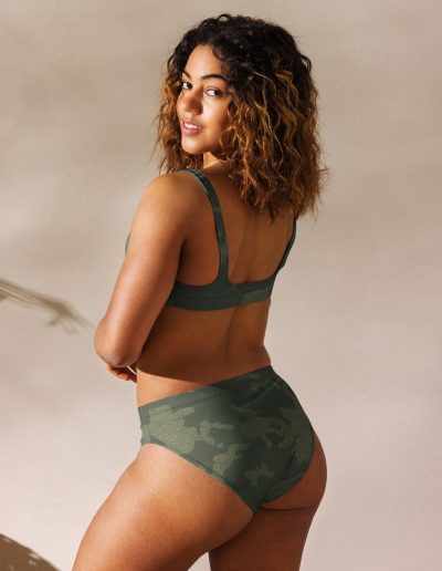 Fight For Your Rights Feminist Camo Recycled High-waisted Bikini